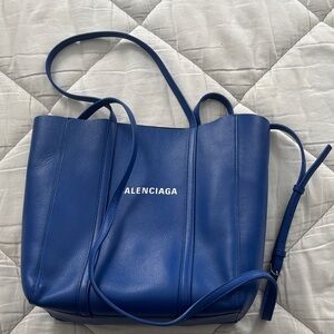 Balenciaga Royal Blue Leather Tote